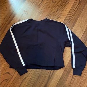 Striped Cropped Crewneck